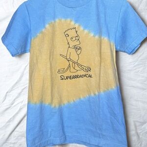 Vintage Superrradical Lil Peep Hellboy Bart Simpson Tie Dye T-Shirt